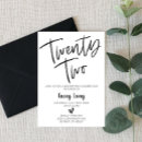 Pesquisar por vinte e dois convites Minimalista