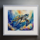 Pesquisar por tartaruga marinha pôsteres pósteres Aquarela