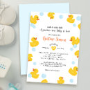 Pesquisar por pato de borracha amarelo convites Azul