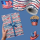 Pesquisar por azul branco vermelho papel de presente Para crianças