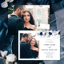 Pesquisar por floral azul do 13 18 horizontal casamento convites Moderno