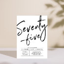 Pesquisar por 75 anos convites Preto e branco