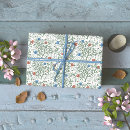 Pesquisar por flores do vermelho azul papel de presente Botânica