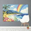 Pesquisar por flor colorida impressão de canvas Arco íris