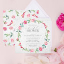 Pesquisar por chá de panela floral cor de rosa convites Caligrafia