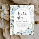Pesquisar por spring bridal shower convites Dusty blue