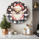 Pesquisar por natal retro relogios de parede Papai noel