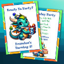 Pesquisar por dragão dos desenhos animados convites Para crianças