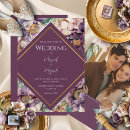 Pesquisar por roxo do casamento convites Púrpura