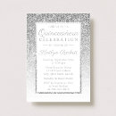 Pesquisar por glitter quinceañera convites Brilho prateado