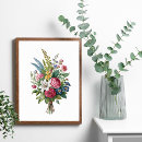 Pesquisar por flor branca azul pósteres Aquarela