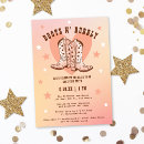 Pesquisar por western bridal shower convites Botas de cowboy