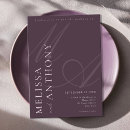 Pesquisar por roxo elegante casamento convites Monograma