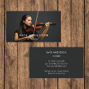 Pesquisar por violinista cartao de visita Simples