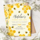 Pesquisar por primeiro da abelha aniversário convites Menina