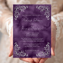 Pesquisar por cores roxas e de prata convites Elegante