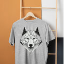 Pesquisar por ilustração lobo camisetas Preto