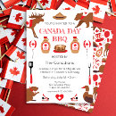 Pesquisar por dia de canadá convites Vermelho
