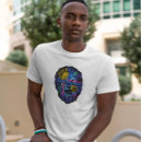 Pesquisar por leão colorido camisetas Arte colorida de leão