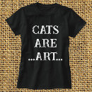Pesquisar por arte do gato preto camisetas Para ela