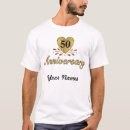 Pesquisar por aniversário de casamento dourado camisetas Elegante