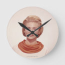 Pesquisar por cabelo preto relogios de parede Preto e branco