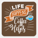 Pesquisar por café da vida adesivos Engraçado