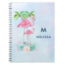 Pesquisar por flamingo cadernos de notas Monograma