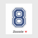 Pesquisar por número oito adesivos Esporte