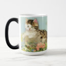 Pesquisar por arte do gato do vintage louças Fofo