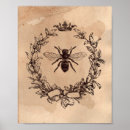 Pesquisar por vintage bee pôsteres pósteres Ilustração