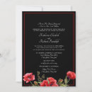 Pesquisar por red black wedding convites Clássico