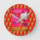 Pesquisar por do cone do sorvete de relogios de parede Rosa