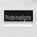Pesquisar por investigador privado cartao de visita Branco