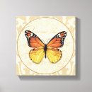 Pesquisar por vintage borboleta impressão de canvas Laranja
