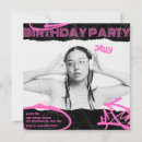 Pesquisar por pink and black party convites Preto
