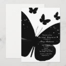 Pesquisar por branco preto da borboleta convites Elegante