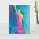 Pesquisar por new york city skyline cartoes postais Statue of liberty