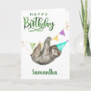 Pesquisar por preguiça feliz cartoes Aniversário