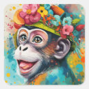 Pesquisar por macacos engraçados adesivos Arte