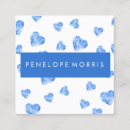 Pesquisar por coração azul cartao de visita Elegante