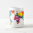 Pesquisar por mapa do mundo canecas Geografia