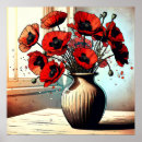 Pesquisar por desenhos papoilas artes pósteres Papoila vermelha