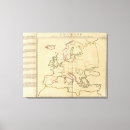 Pesquisar por mapa do país impressão de canvas Rumsey de david