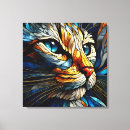 Pesquisar por gato colorido impressão de canvas Abstrato