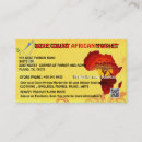 Pesquisar por african cartao de visita Comida