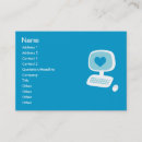 Pesquisar por nerd do computador cartao de visita Geek