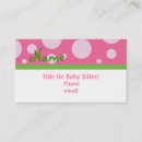 Pesquisar por sassy cartao de visita Baby sitter