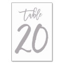 Pesquisar por número 20 cartoes de mesa Tipografia