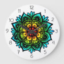 Pesquisar por mandala colorida relogios de parede Flor